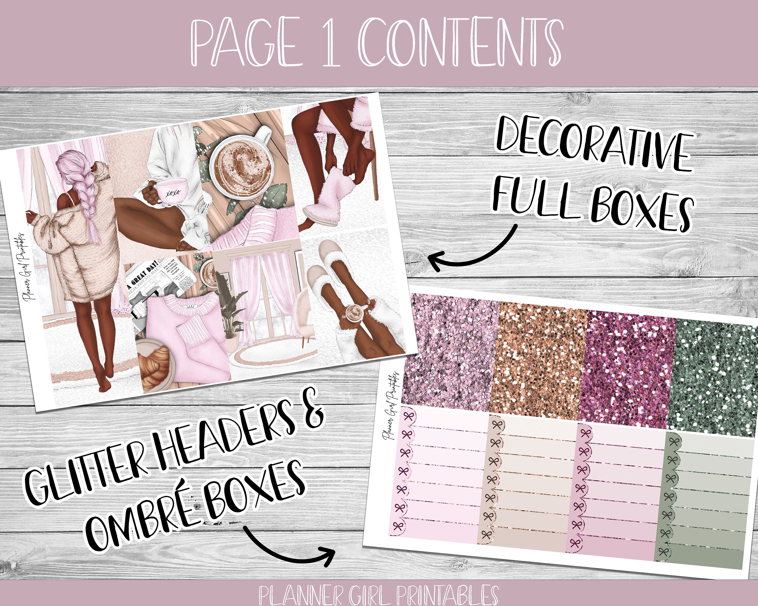 PRINTABLE Happy Planner Classic Stickers Weekly Kit Cozy - Etsy