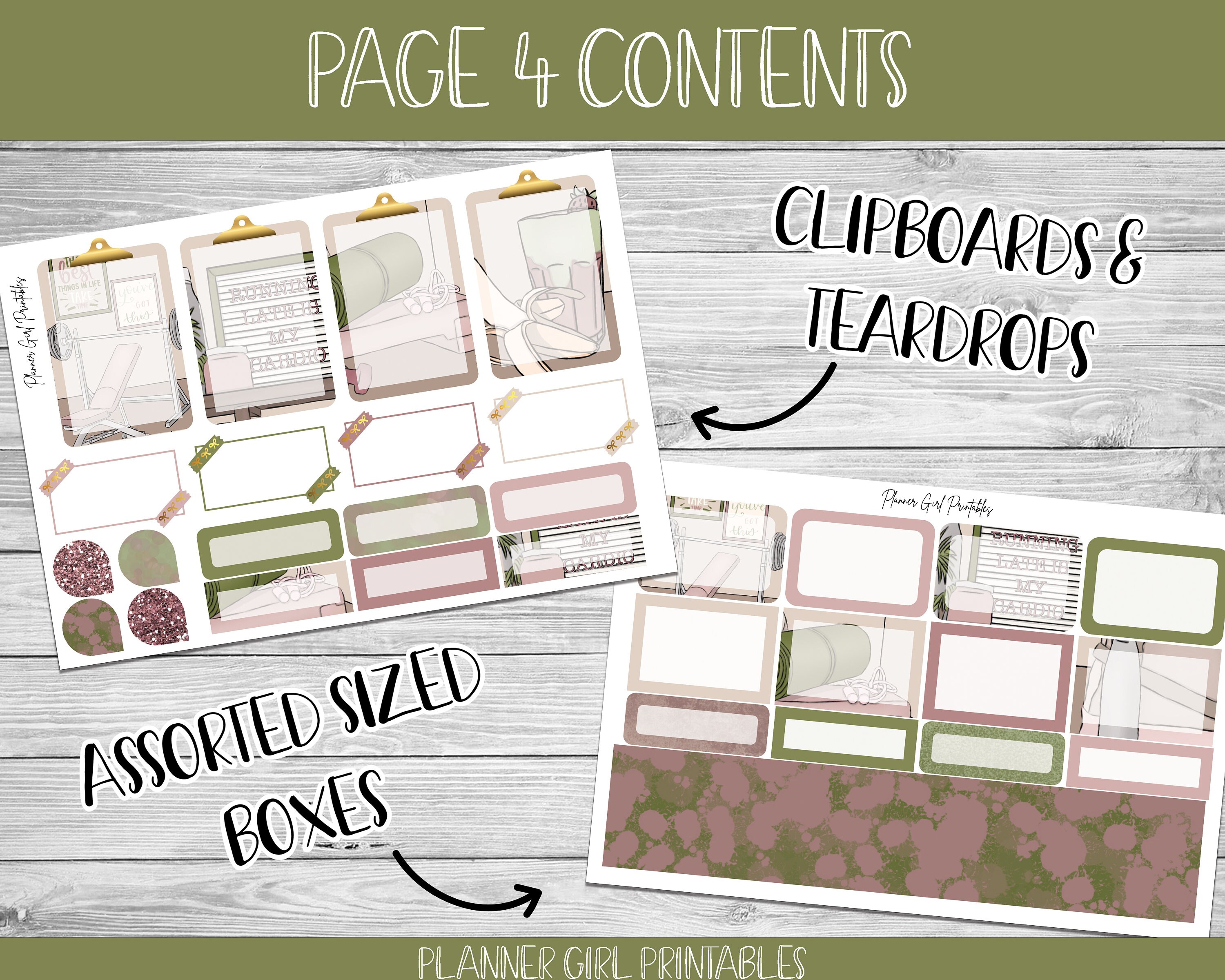PRINTABLE Happy Planner Classic Stickers Weekly Kit | Healthy Lifestyle ...