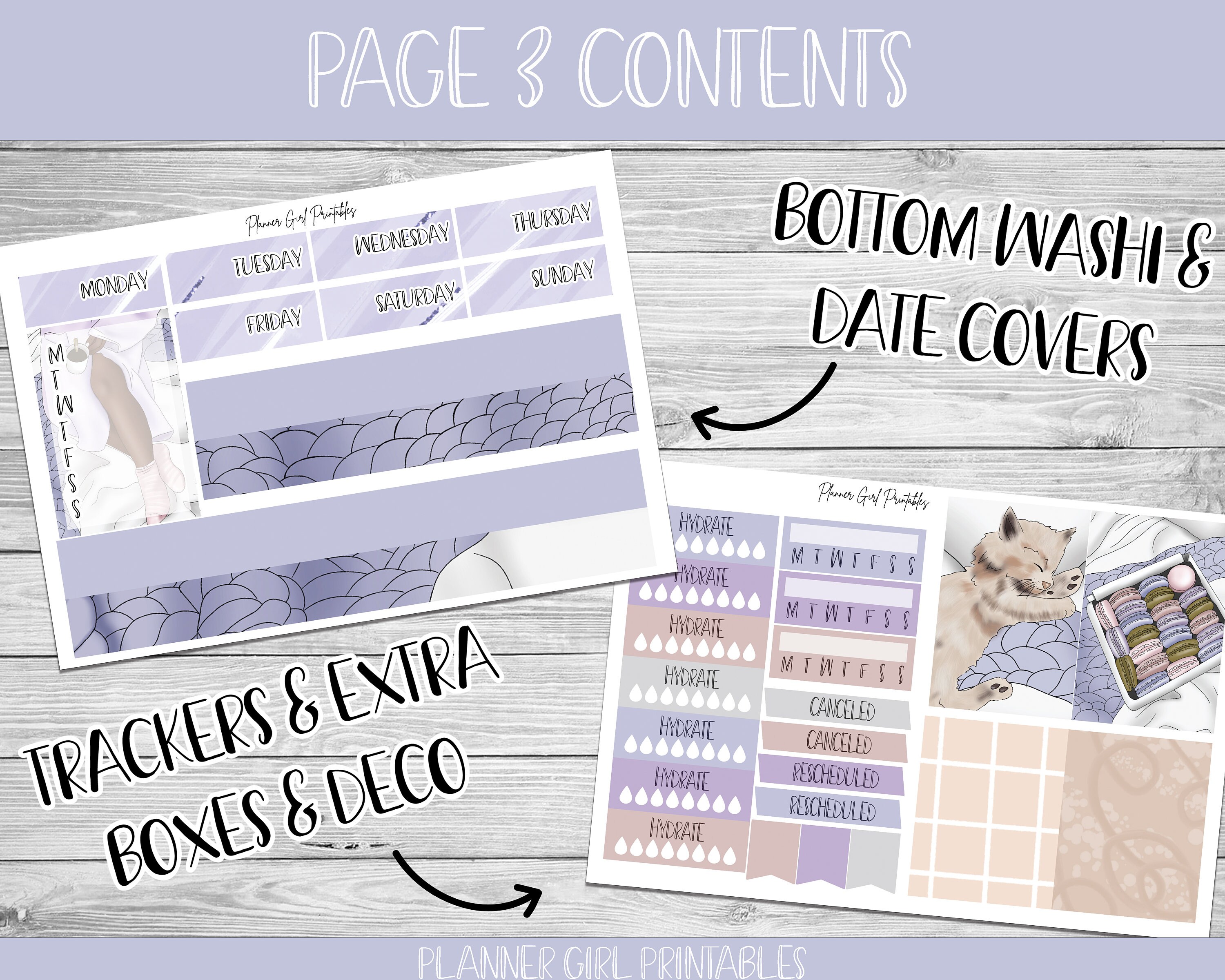 PRINTABLE Happy Planner Classic Stickers Weekly Kit | Lazy Sunday Cozy ...