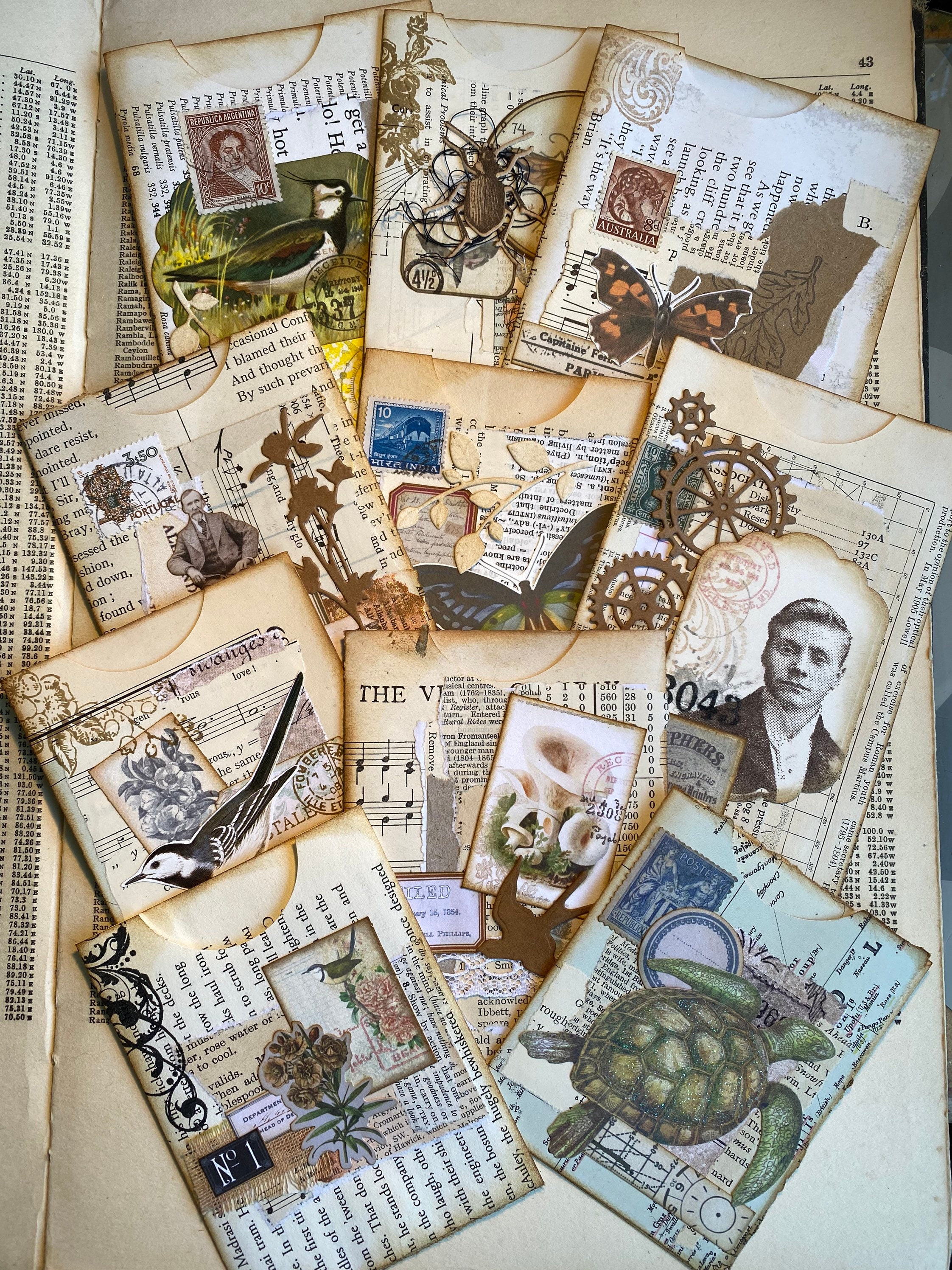 Junk Journal-Book Page Pockets/Envelopes - Bigdreamsstudios - Medium