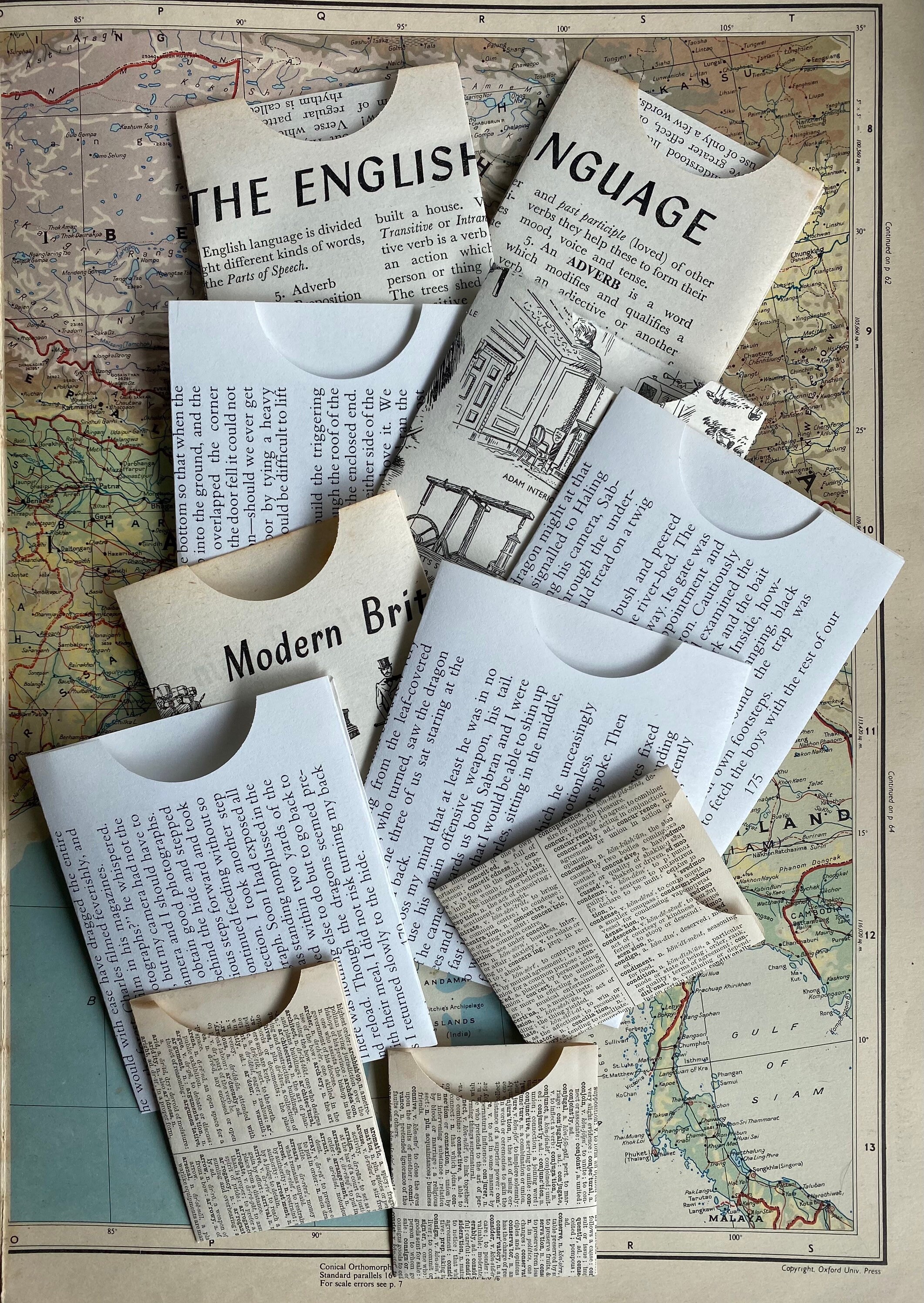 Products :: Library Pockets from Vintage Book Pages, Junk Journal