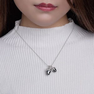 Tiny Acorn Pendant Necklace: Brass Delicate Symbol Jewelry (8MM)