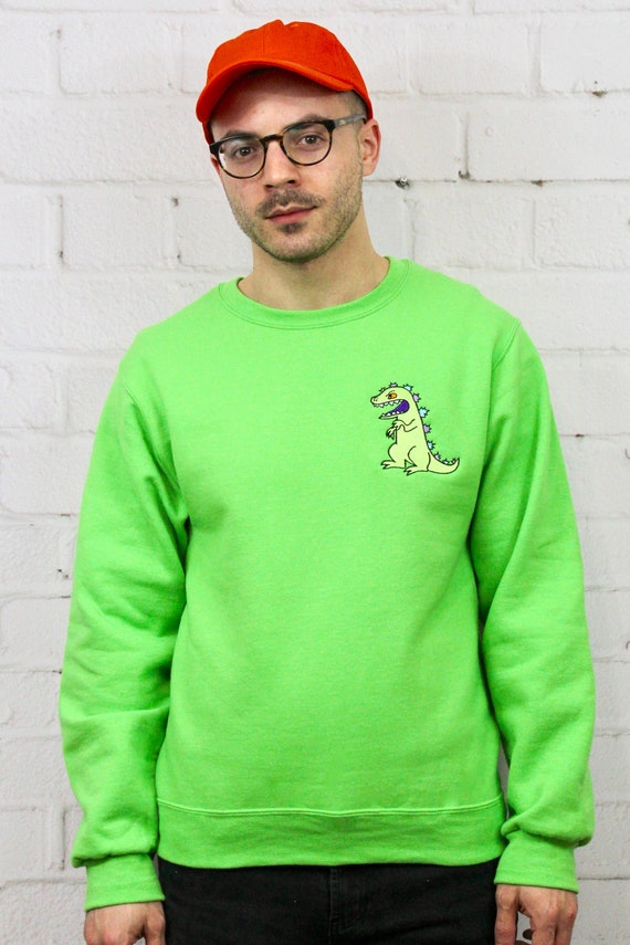 lime green crew neck sweatshirt