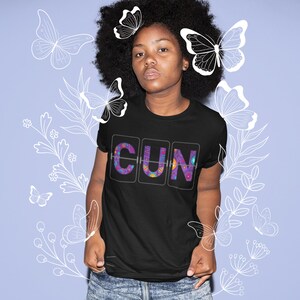 CUN-Cancun Carta Código Unissex Camiseta de Algodão Pesado Viagem Mundo Viajante Viajando Cidade País Destino Divertido Férias Sonho Presente