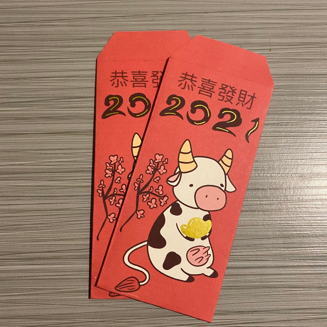 Red envelope pack for Lunar New Year 2021 10 per pack | Etsy