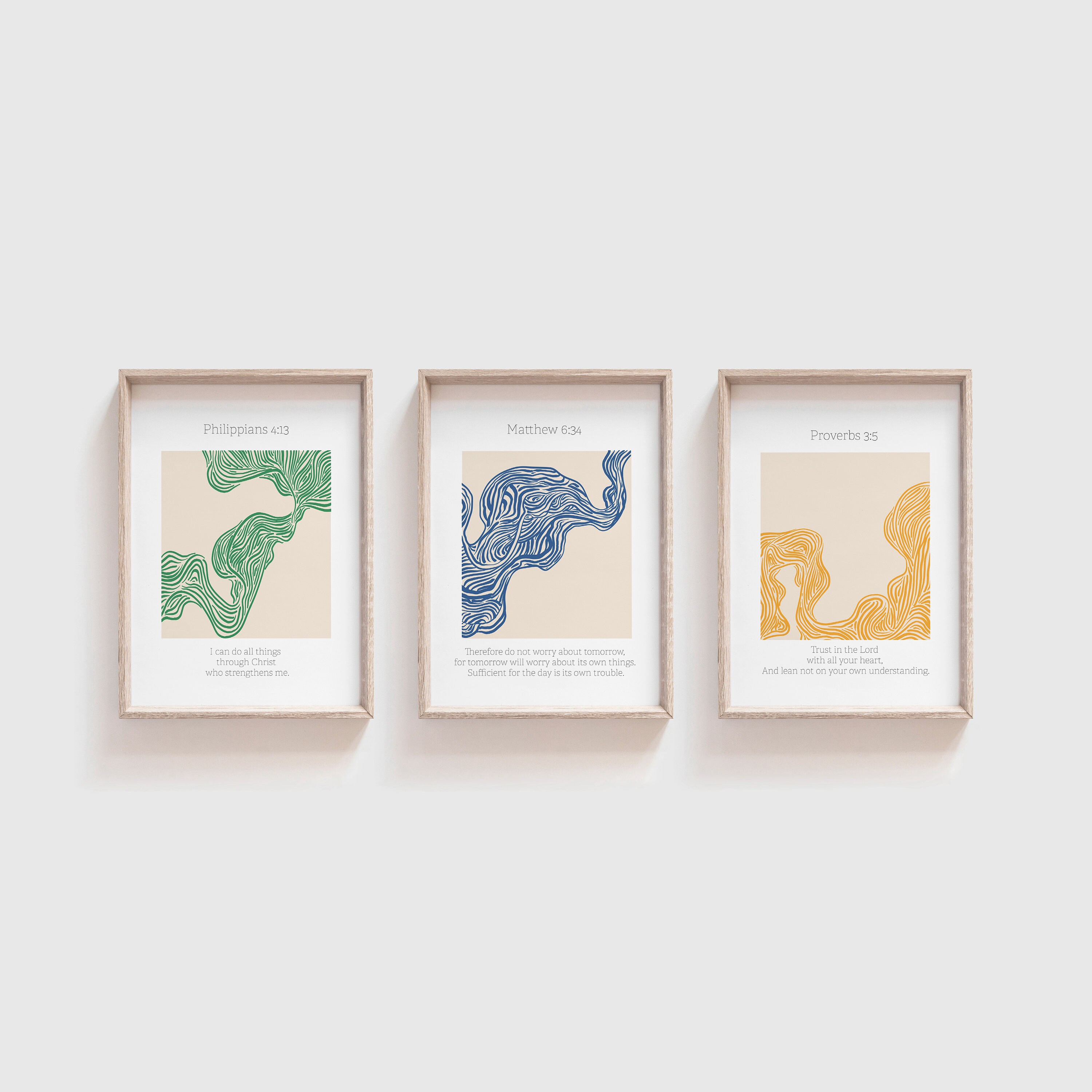Abstract Art | Modern Scripture Decor | Bible Verse Prints | Christian ...