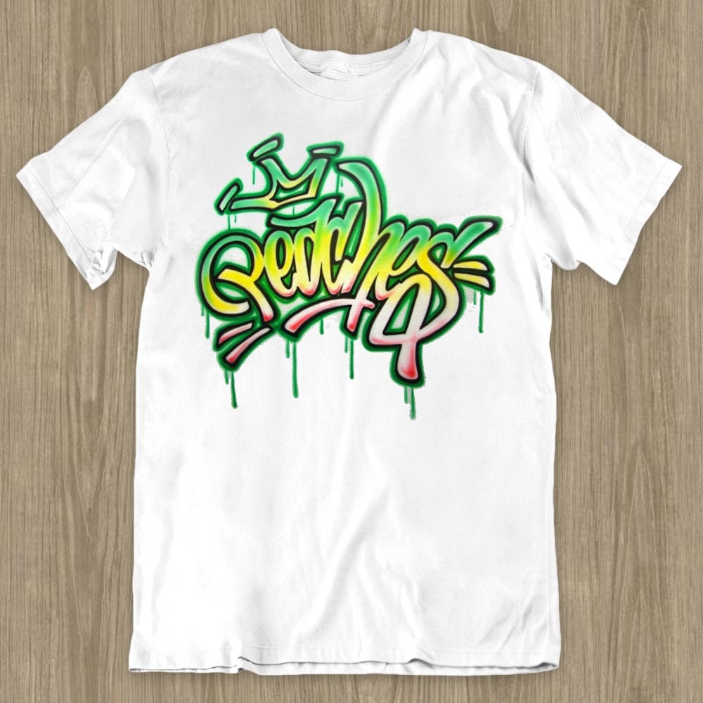 90s Custom Airbrush Tees Authentic Artistic Street Style Etsy