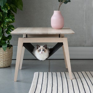 KIKKO, Luxury coffee table,  cat bed,   Scandinavian design, designer bed, cat hammock, small cat bed, coffee table, living room, cat gift
