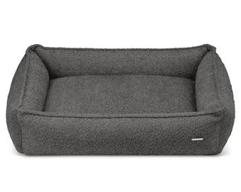 Luxury Bouclé Dog Bed – Modern Designer Pet Sofa