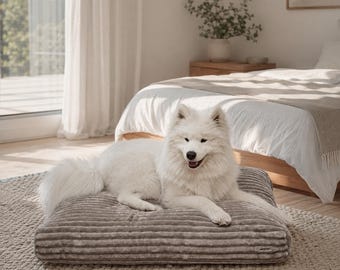 Furo Soft Dog Cushion – Luxury Cozy Pet Pillow, Modern Minimalist Dog Bed, Plush Floor Dog Mattress, Stylish Pet Home Decor – Small Dogs