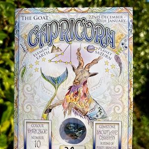 Capricorn, Capricorn Zodiac card, Gemstone, Zodiac, Capricorn Zodiac.