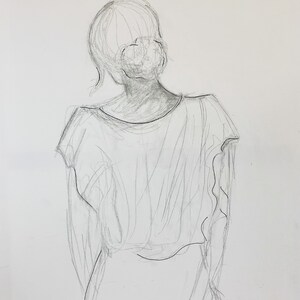 Figure de femme gracieuse, paire de cartes de voeux dessin de figure de femme, dessin, cartes de voeux.