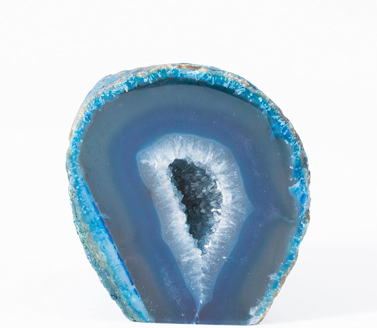 Blue Agate Geode Brazilian Agate Geode Geode Crystal Blue | Etsy
