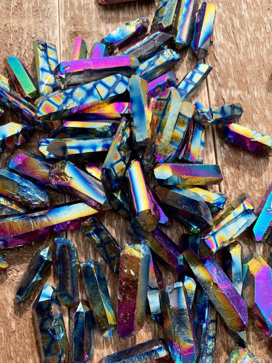 Celestial Aura Quartz Points Iridescent Quartz Quartz Etsy