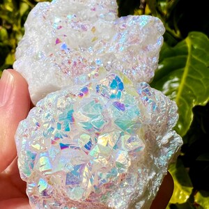 White Quartz Aura Geode, Sparkly Home Decor