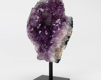 Premium Amethyst on Display Stand, Amethyst, Beautiful Amethyst, Purple, Crystal, Crystal gift, Natural.