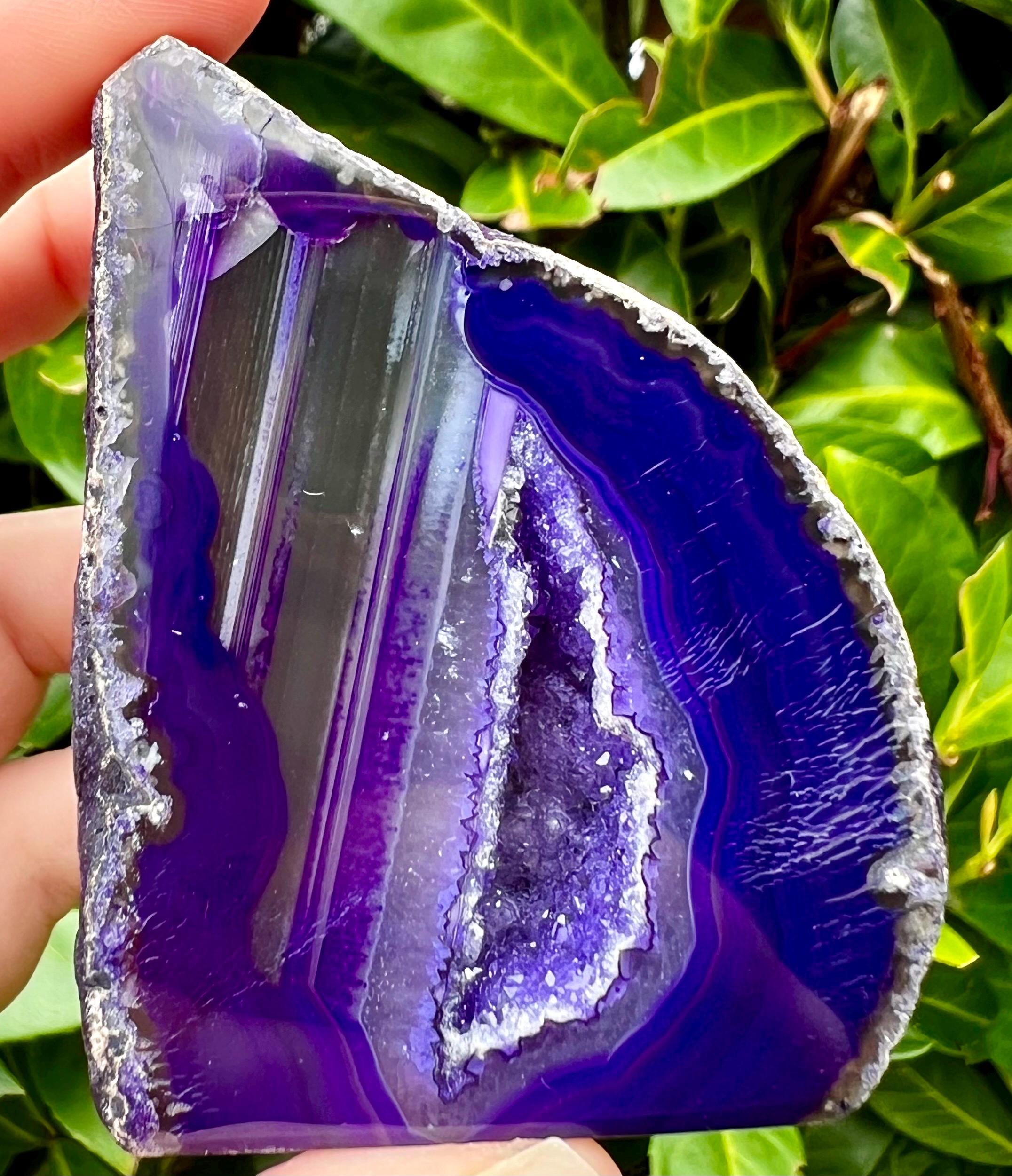 Purple Agate Geode, Brazilian Agate Geode, Purple, Agate