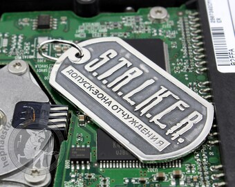 S.T.A.L.K.E.R. Silver Dog Tag Stalker Pendant Cheeki Breeki - Etsy Singapore