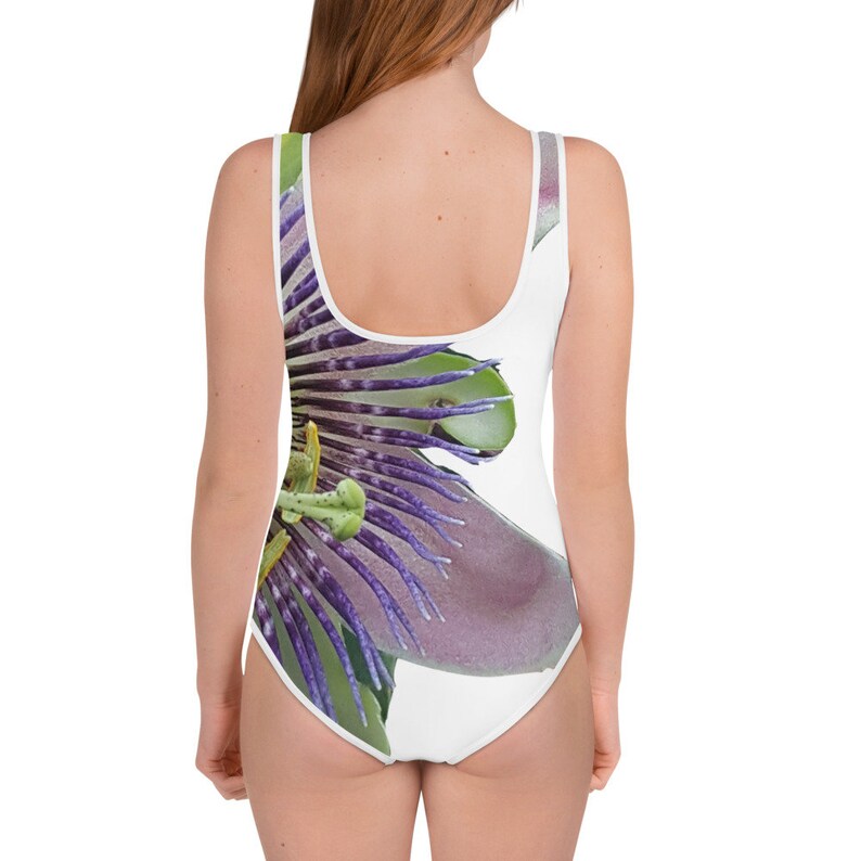 Passion Flower All-Over Print Youth Swimsuit