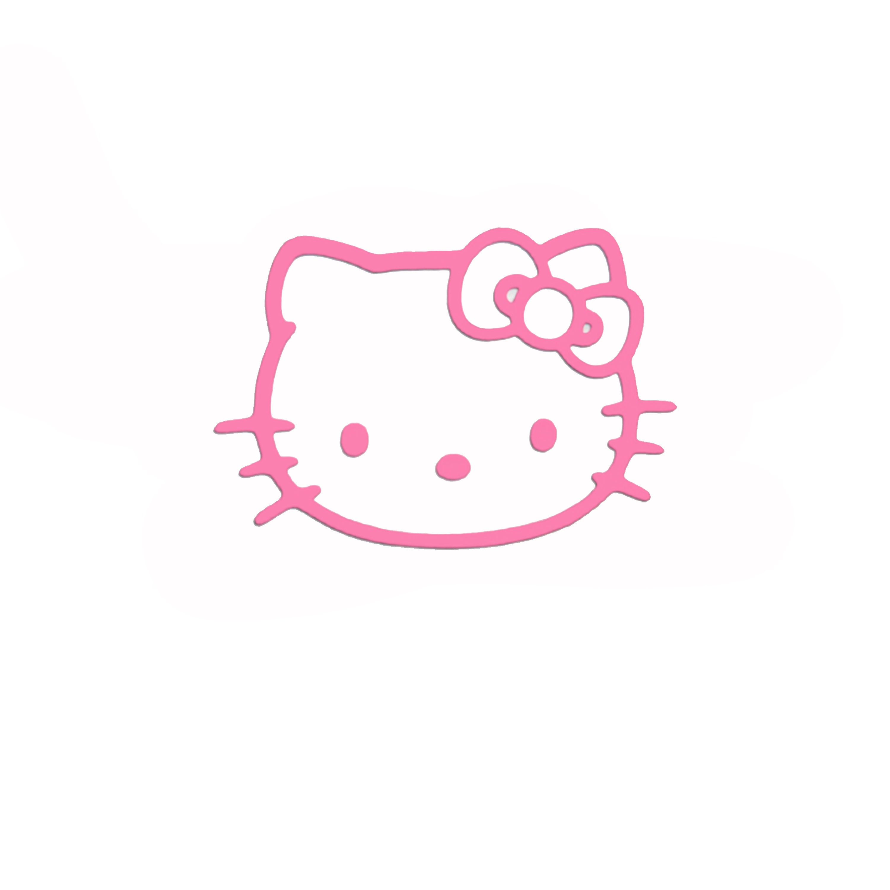 Hello Kitty Bow Vinyl Decal Sticker Cute Pink Girl Love Car Truck Laptop Hair