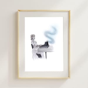 TTPD Eras Inspired Fashion Illustration- Digital Art