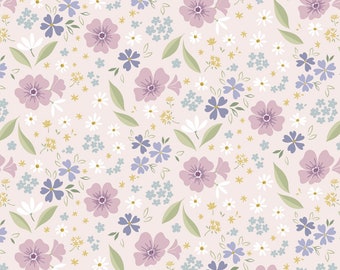 Floral Song - Floral Art on light pink - CC32.1