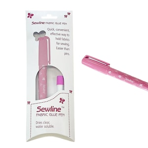 Water Soluble Glue Pen Blue - FAB50012 Sewline