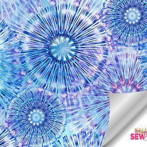 Bohemian Blends Digital Quilting Fabric Collection by Hoffman Fabrics - Hyacinth Bohemian Digital