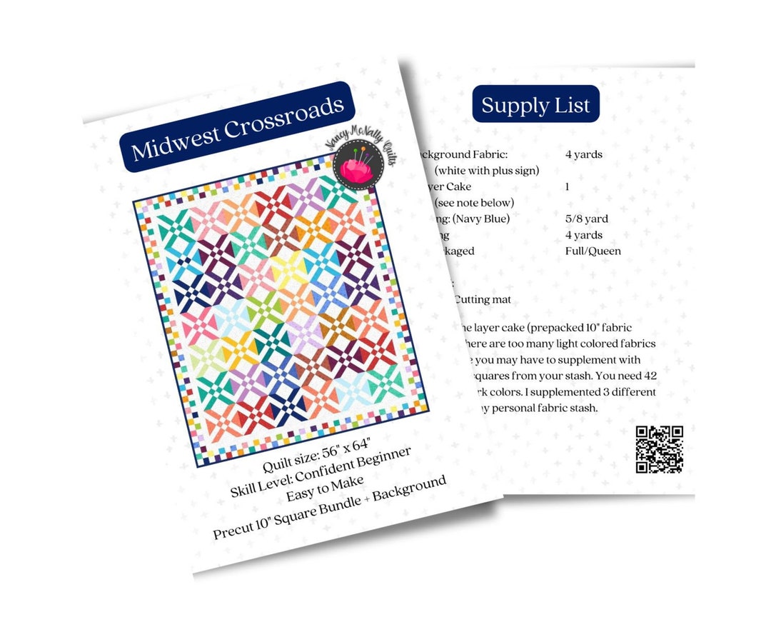 Midwest Crossroads - Quilt Pattern NMQ0613 - Etsy
