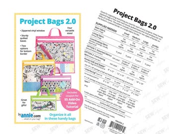 Project Bags 2.0 - PBA 2062 Patterns By Annie