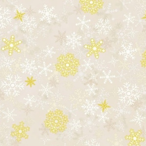 Christmas Stars - Snowflake 4592-012 CreamGold