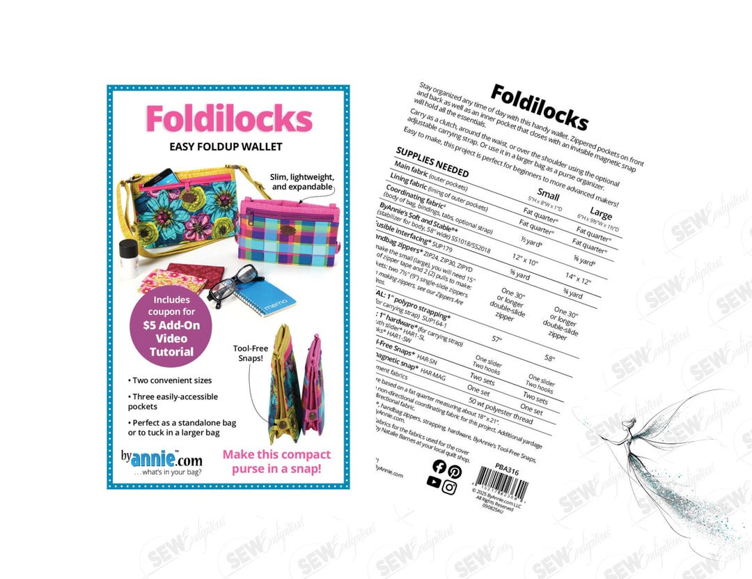 Foldilocks - PBA 316 Patterns by Annie - Etsy