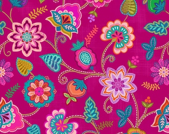 Sambramha | John Scott | Lewis & Irene | Floral on Pink | A976B