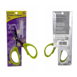 Perfect Scissors Green 4-3/16in Small Micro-Serrated Non-Slip Blade - KKBPSS