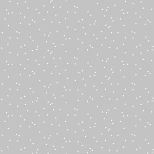 May include: A gray background with a scattered pattern of small white dots.