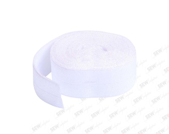 Fold-Over Elastic, 20mm - 2 Yard Package White SUP211-2-WHITE