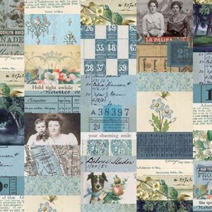 Tim Holtz Eclectic Elements Blue Palette - Blue Collage PWTH280.BLUE