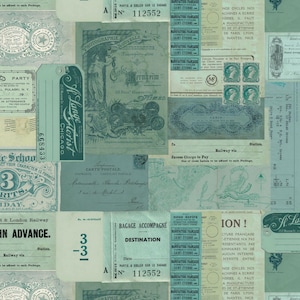 Tim Holtz Eclectic Elements Palette - Teal Ephemera PWTH275.TEAL