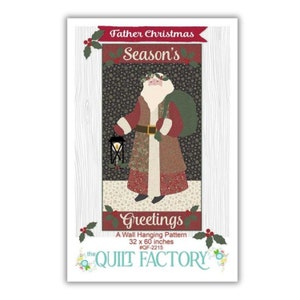 Father Christmas - Wall Hanging Pattern 32&quot; X 60&quot; QF 2215