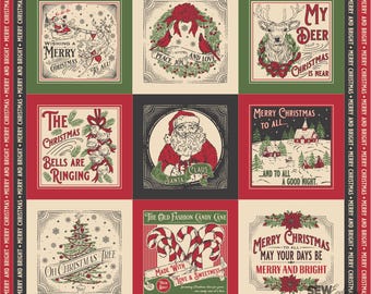 Holiday Cheer | Christmas Panel 36" x 44" | Stacy Iest Hsu | Moda Fabrics | Natural | 20978 11