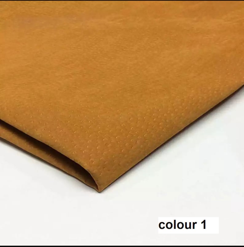 Pig leather hide pig skin split genuine leather brown Colors Etsy