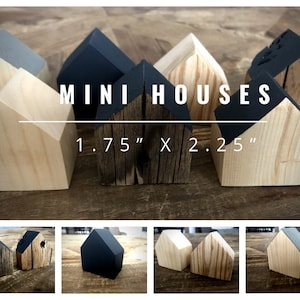 Mini wooden houses