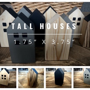 Tall wooden houses