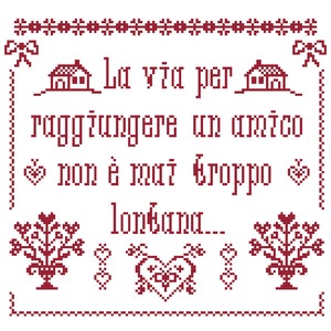 FRIENDSHIP - Cross stitch pattern - PDF format