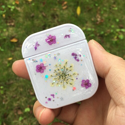 Pressed real dried flower airpods pro cases cute hard airpod 1 Etsy