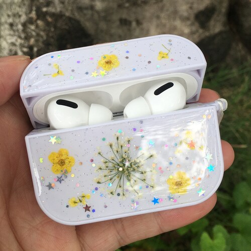 Pressed real dried flower airpods pro cases cute hard airpod 1 Etsy