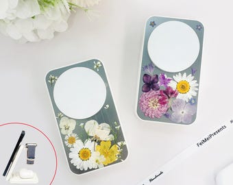 Multiple styles real dried flower 3 in 1 magnetic wireless charging station,Magsafe charging stand for iPhone 16 Pro Max,AirPods,Apple Watch