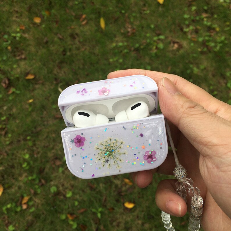 Pressed real dried flower airpods pro cases cute hard airpod 1 Etsy