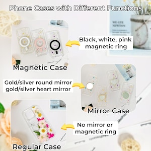 Custom name starry sky real flower phone case with glitter,for iPhone 17e 16e iPhone 15 Pro 14 13,Google Pixel 11 Pro 9A 9 Pro 7 Pro image 6