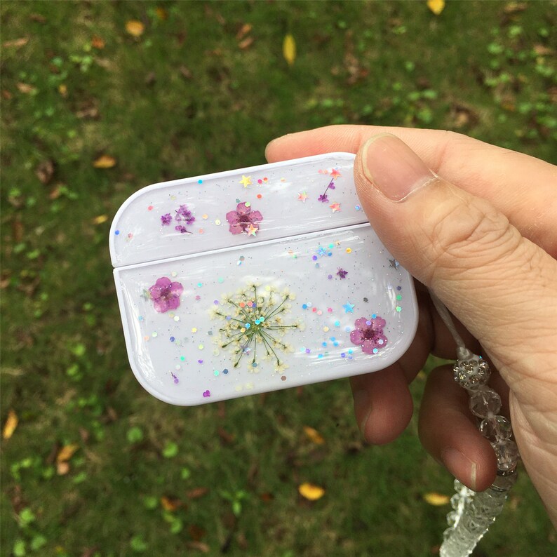 Pressed real dried flower airpods pro cases cute hard airpod 1 Etsy
